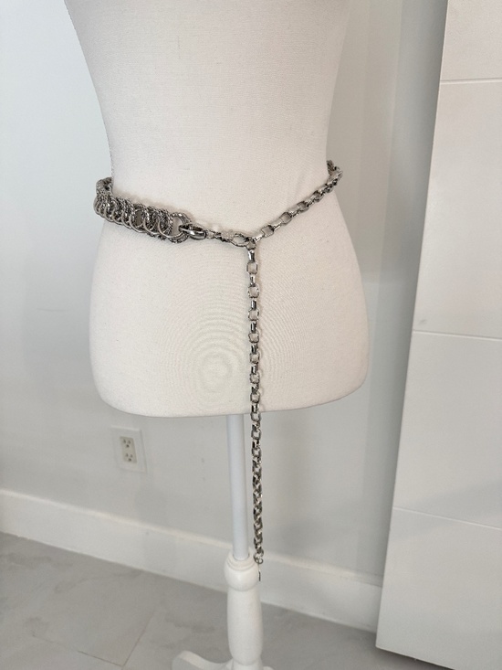 Alvin Valley Silver Chain Waist Belt Adjustable Classic Style main image 4